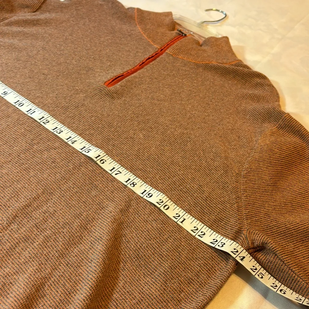 Charleston Threads 1/4 Zip 100% Cotton Golf Sweater Size XL